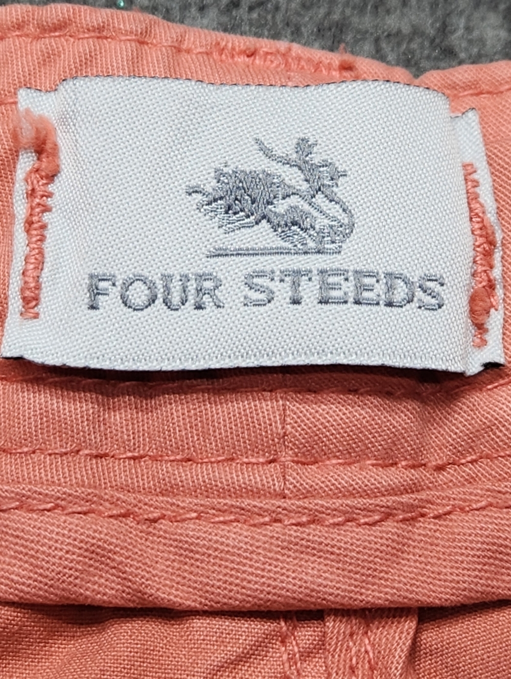 Four Steeds Cargo Shorts Womens 10 Coral Utility Pockets Casual Summer - Picture 4 of 7